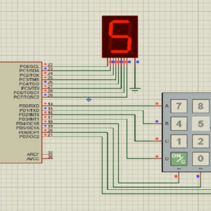 کی پد (keypad) و سون سگمنت با نرم افزار کدویژن و پروتئوس