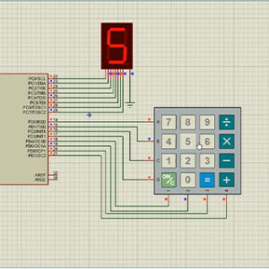 راه اندازی کی پد و سون سگمنت با میکرو کنترلر Atmega32