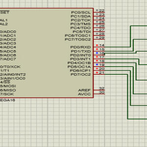 پروژه رقص نور با میکروکنترلر ATmega16 کدویژن و پروتئوس
