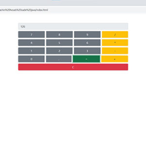 ماشین حساب اعشاری با 4 عمل اصلی با جاوا اسکریپت و بوت استرپ 5