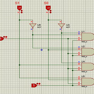 دی مالتی پلکسر 1 به 4 در پروتئوس DMUX1-4